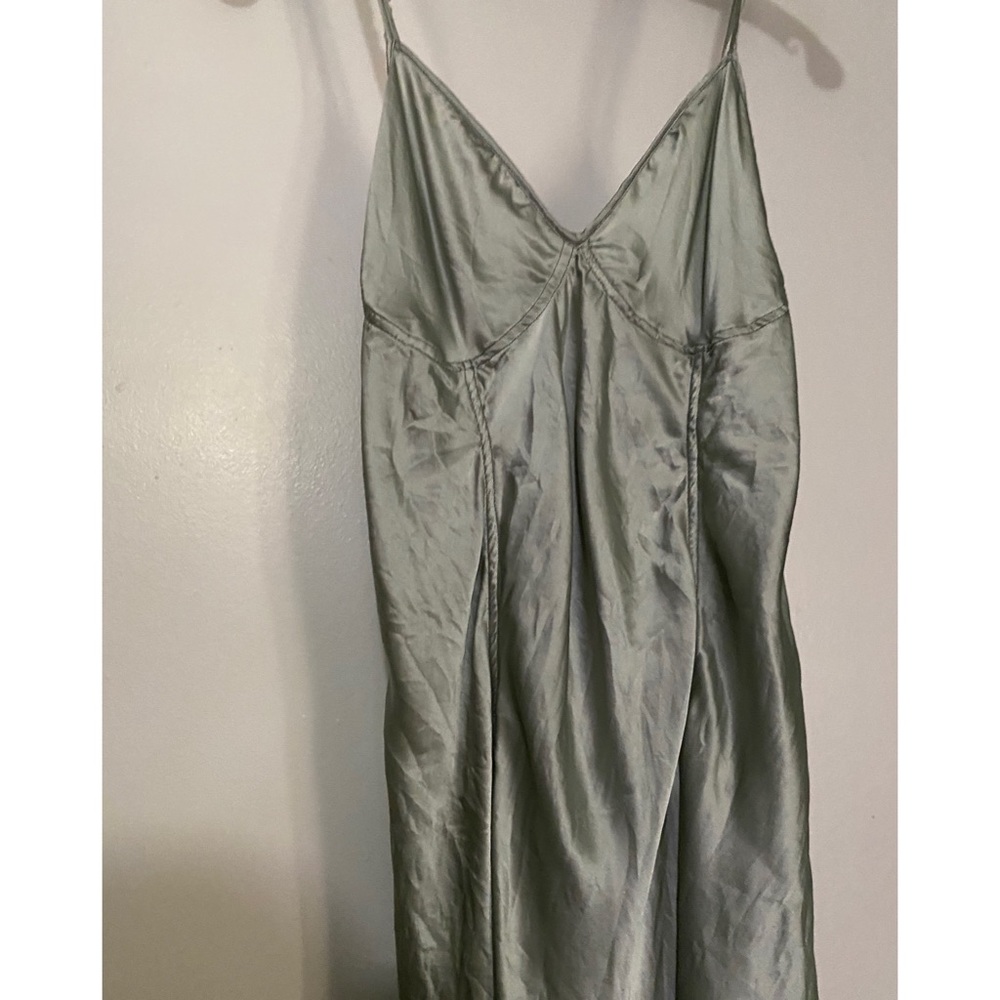 Greg Lauren- The Sad Silk Cami Moss - Picture 2 of 7